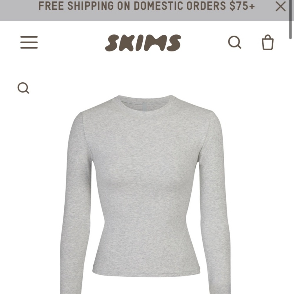 SkKIMS Grey Long Sleeve